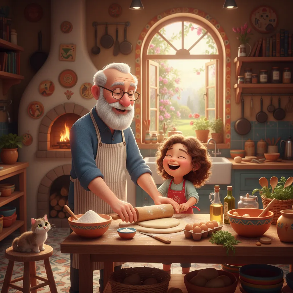 Cuisiner avec Grand-père